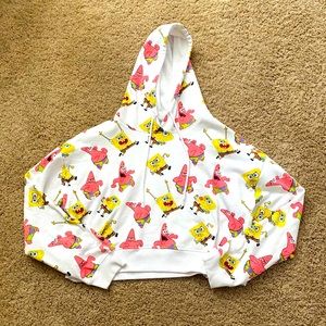 Spongebob Squarepants cropped Hoodie